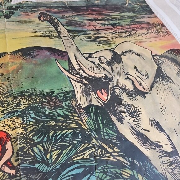 1952 Ivory Hunter Where No Vultures Fly Poster Rare with Name Change England UK - Picture 11 of 14